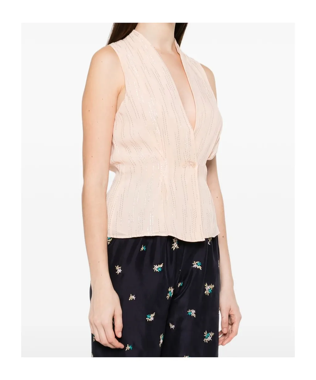 Sleeveless Draped Top