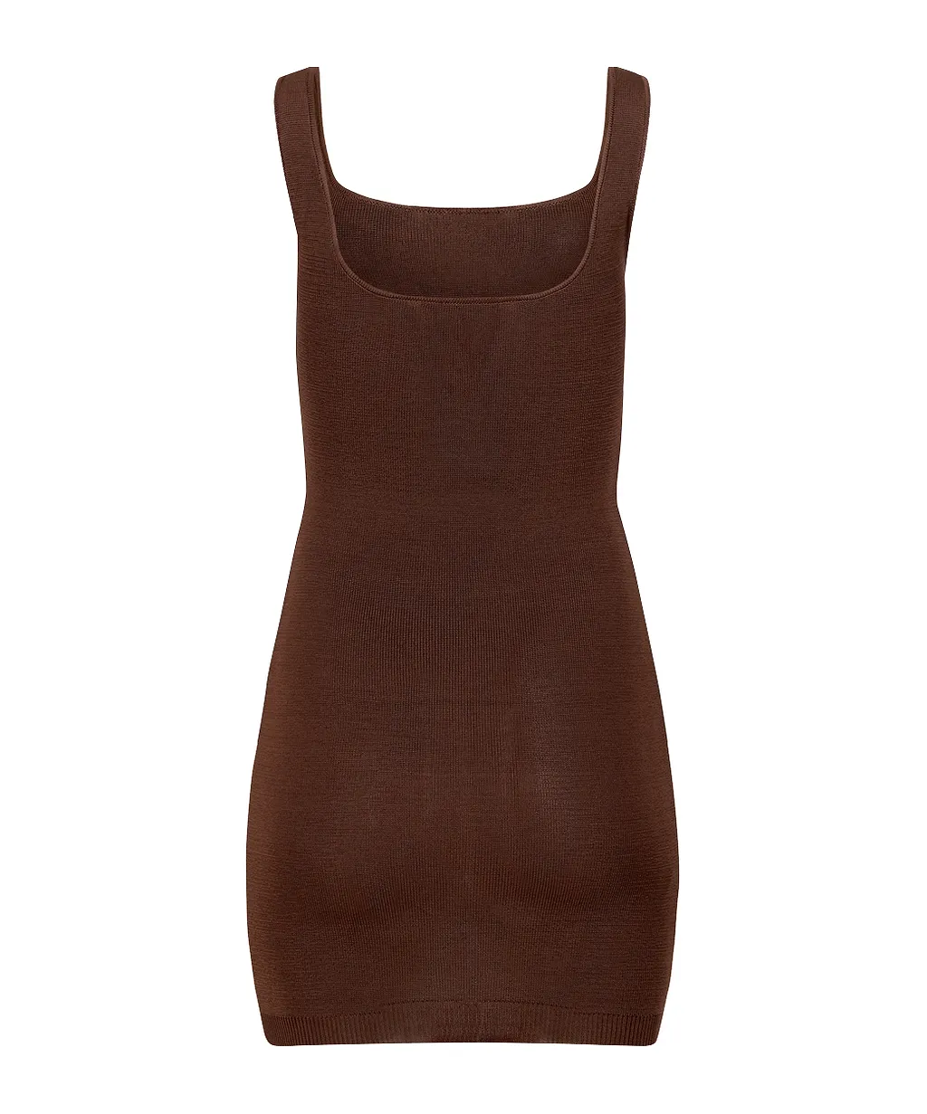 Square-Neck Mini Dress