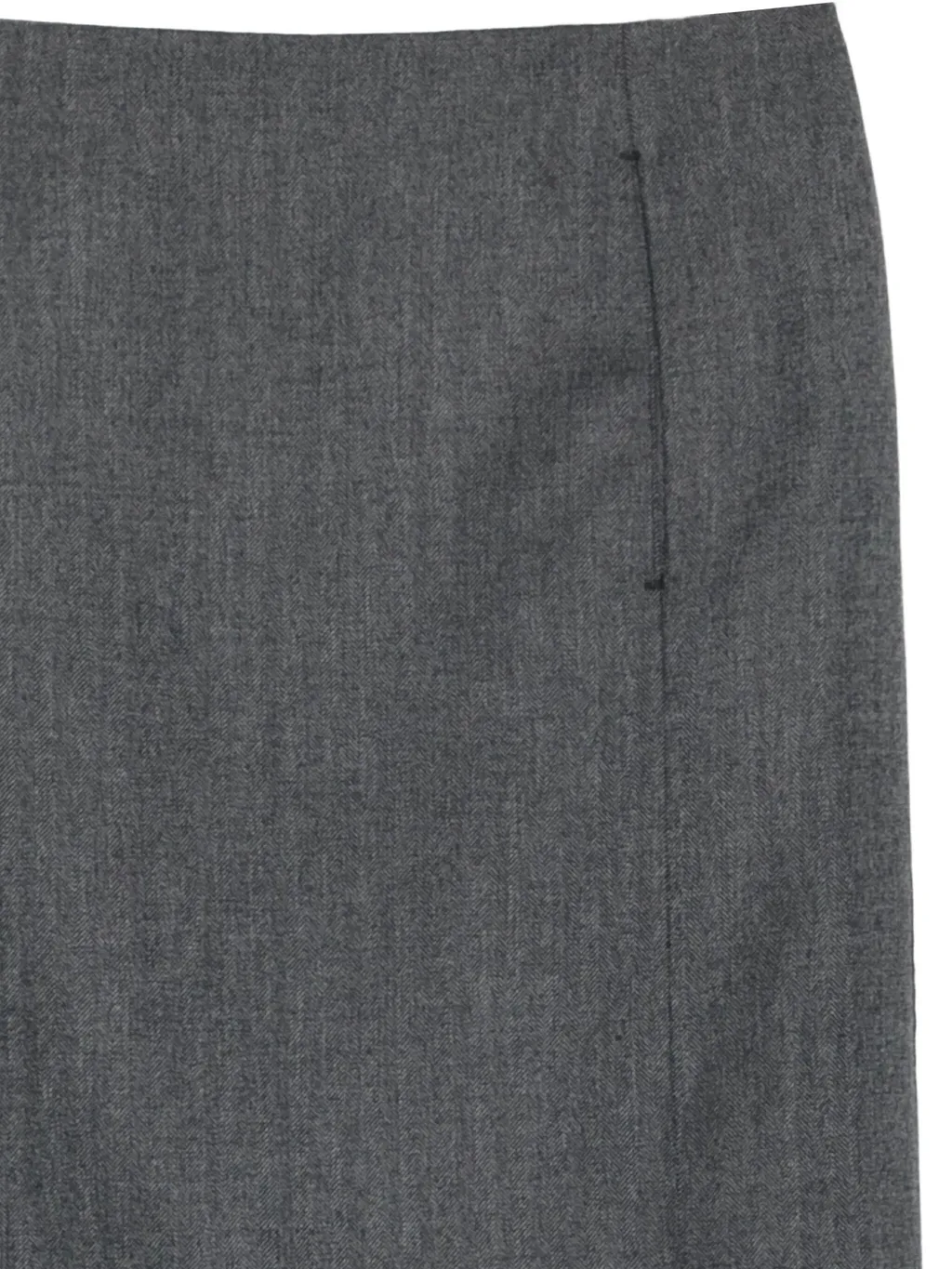 Slit-Detail Midi Skirt