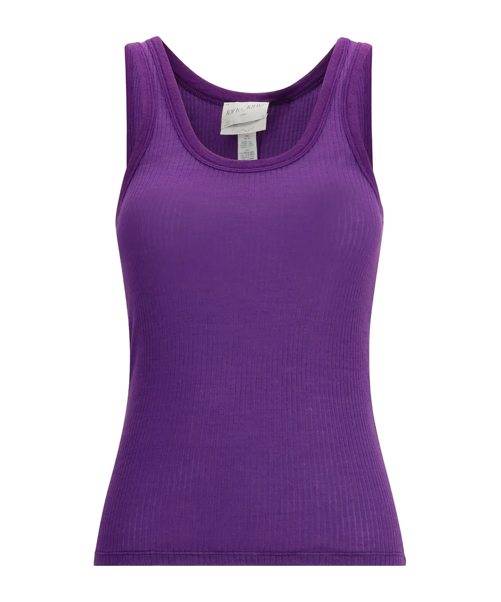Ribbed U-Neck Top