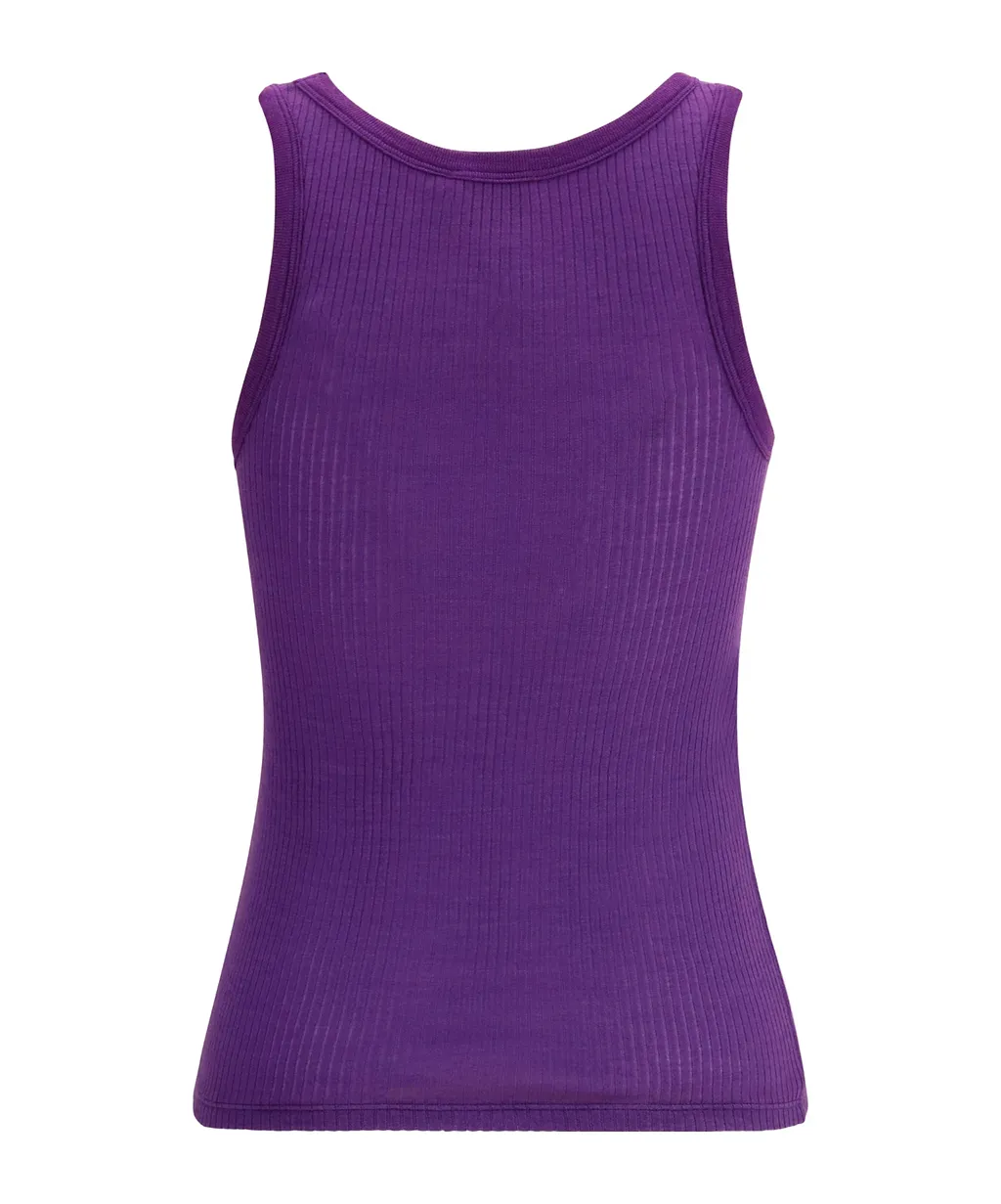 Ribbed U-Neck Top