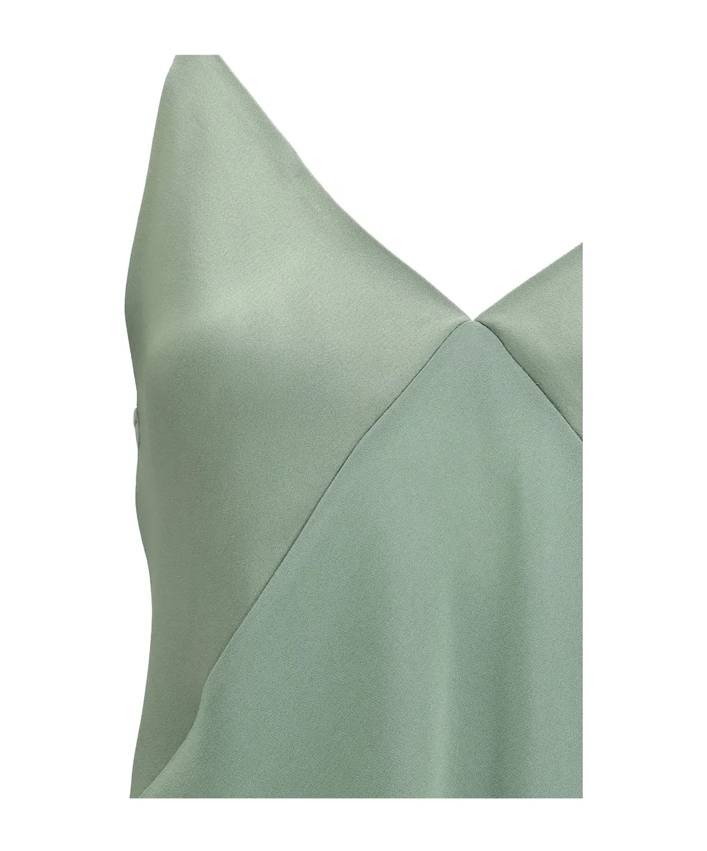 V-Neck Satin Top