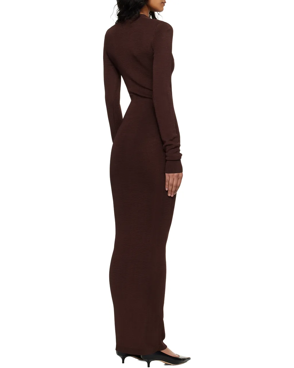 Entire Studios Long Sleeve V-Neck Knitted Dress
