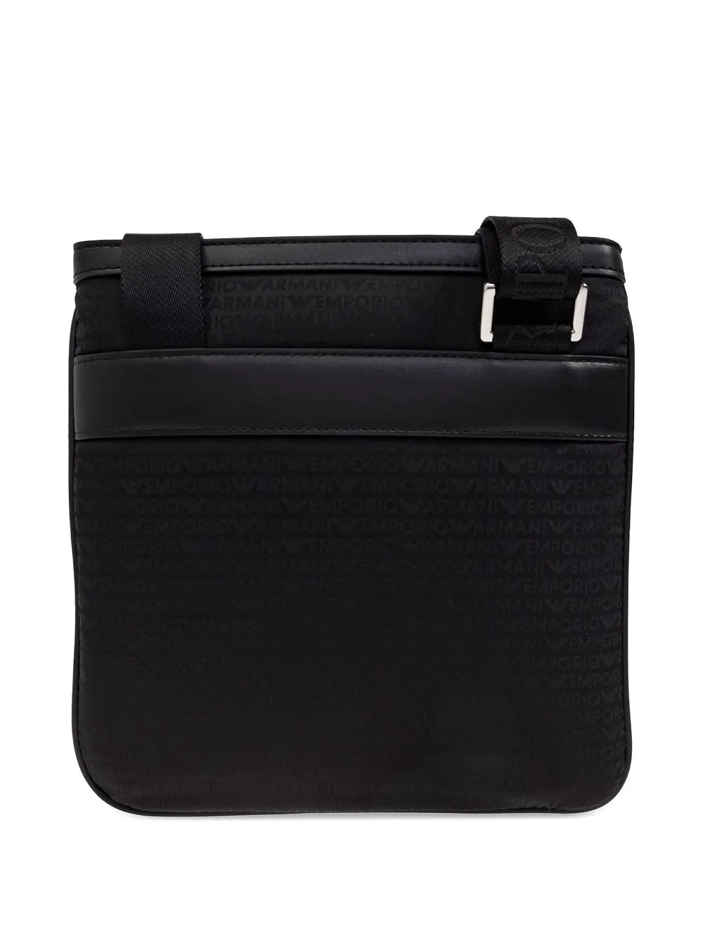 Emporio Armani Logo Plaque Zip-Up Crossbody Bag