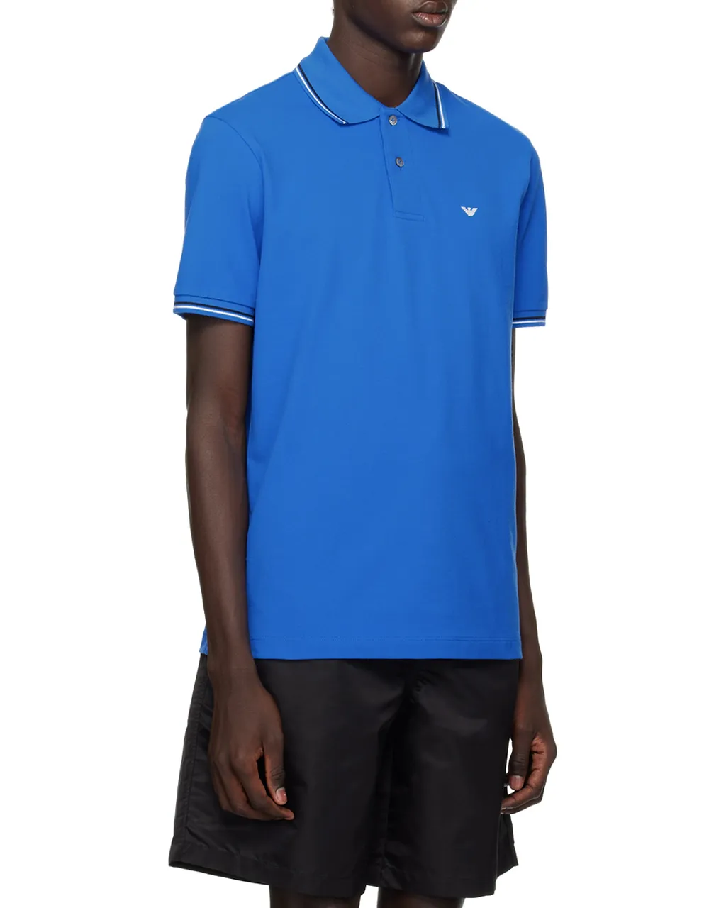 Emporio Armani Logo Printed Short Sleeved Polo Shirt