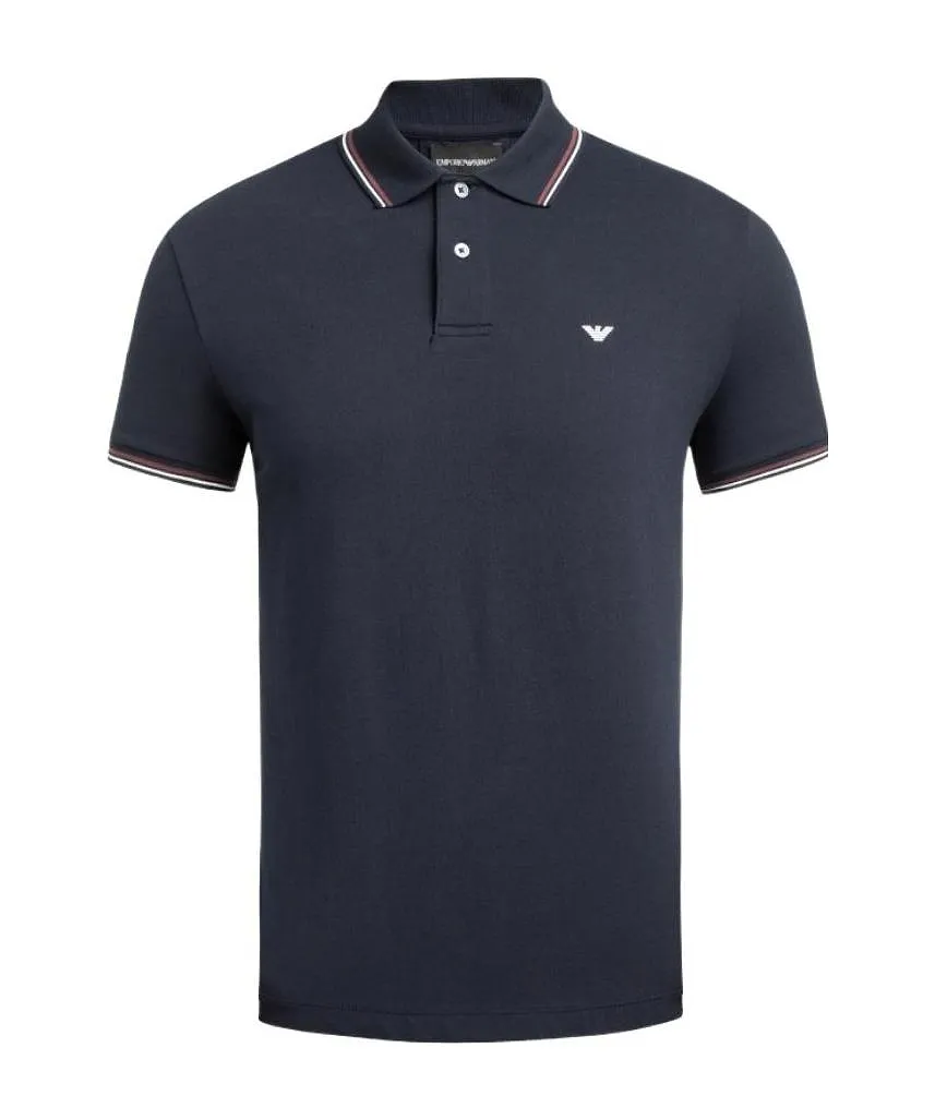 Emporio Armani Logo Printed Short Sleeved Polo Shirt