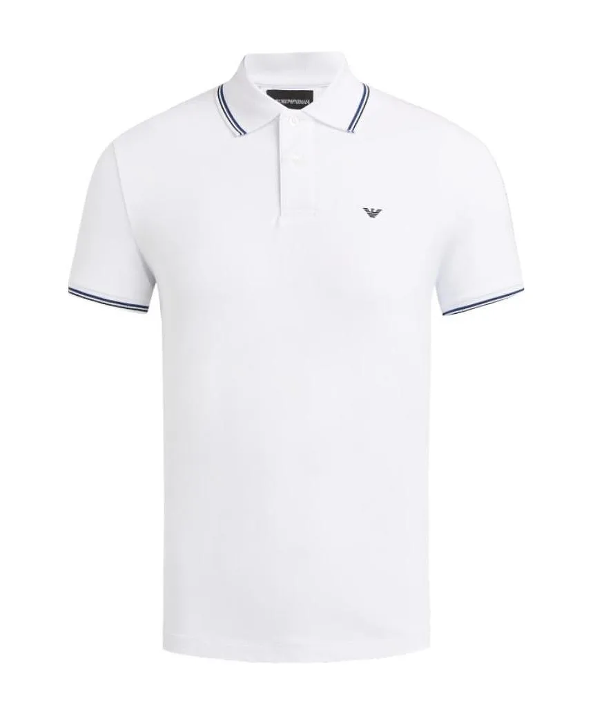 Emporio Armani Logo Printed Short Sleeved Polo Shirt