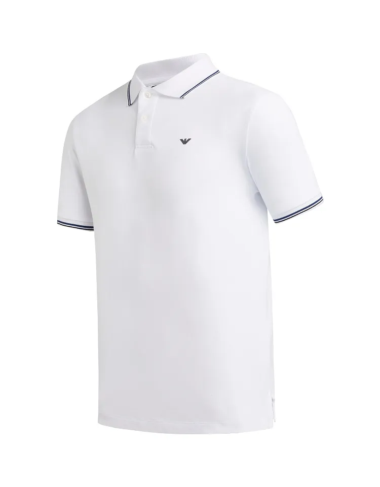 Emporio Armani Logo Printed Short Sleeved Polo Shirt