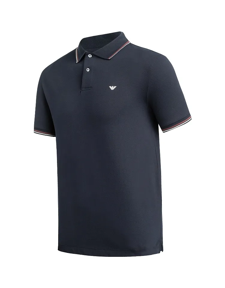 Emporio Armani Logo Printed Short Sleeved Polo Shirt