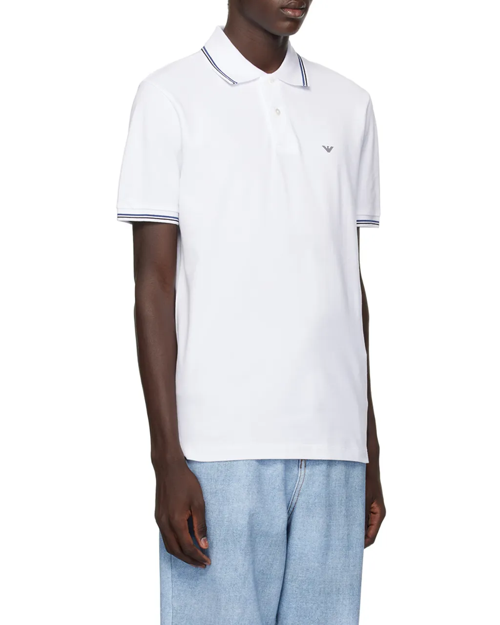 Emporio Armani Logo Printed Short Sleeved Polo Shirt