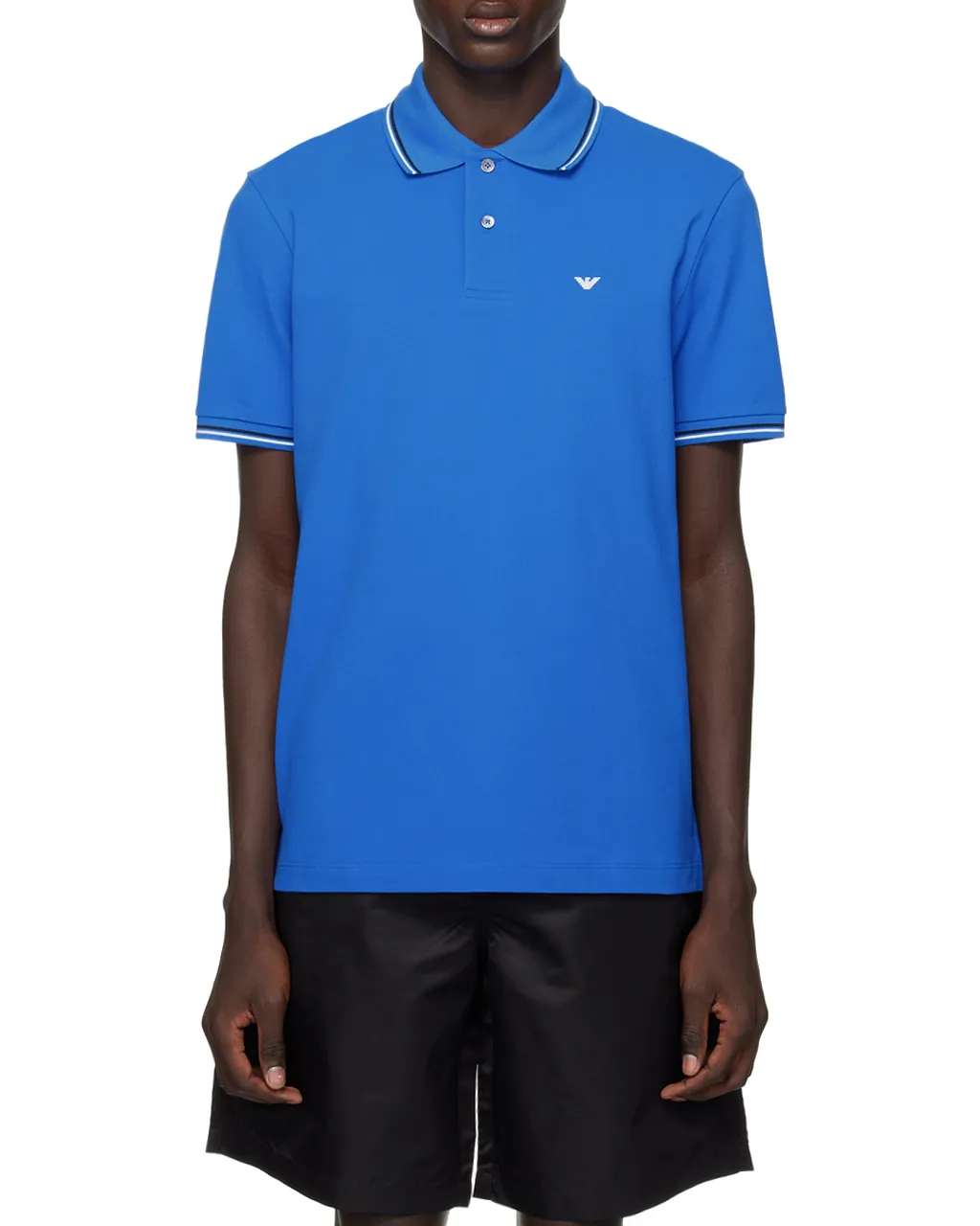 Emporio Armani Logo Printed Short Sleeved Polo Shirt