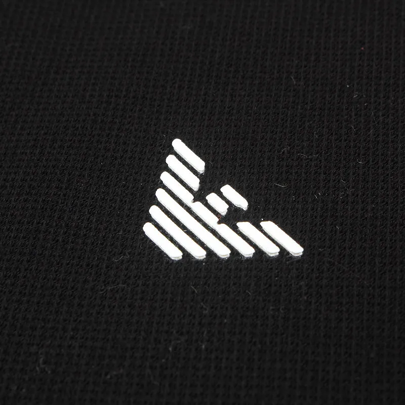Emporio Armani Micro Eagle Mercerised Pique Polo Shirt