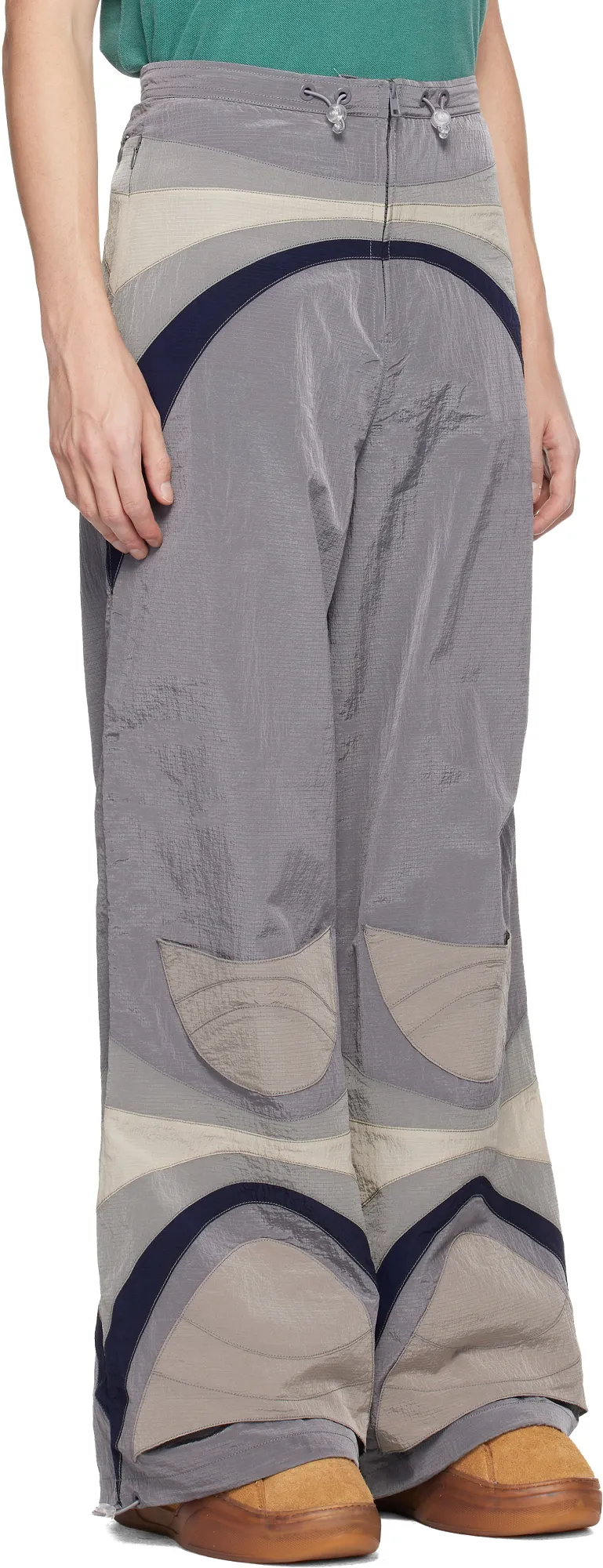 Erl Patterned Wide-Leg Pants