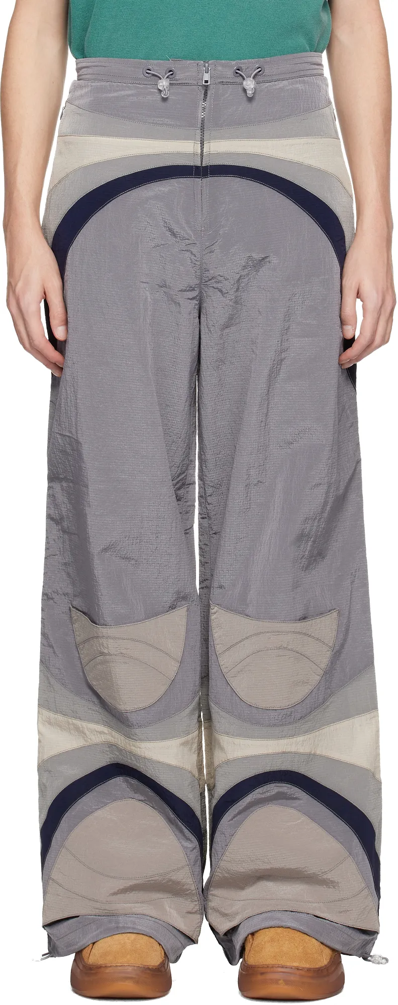 Erl Patterned Wide-Leg Pants