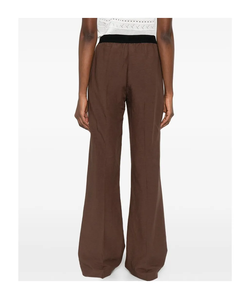 Elastic Waist Casual Pants