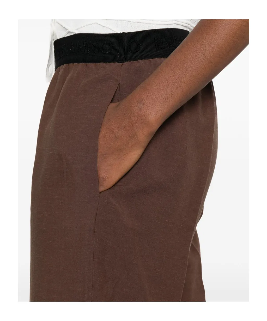 Elastic Waist Casual Pants