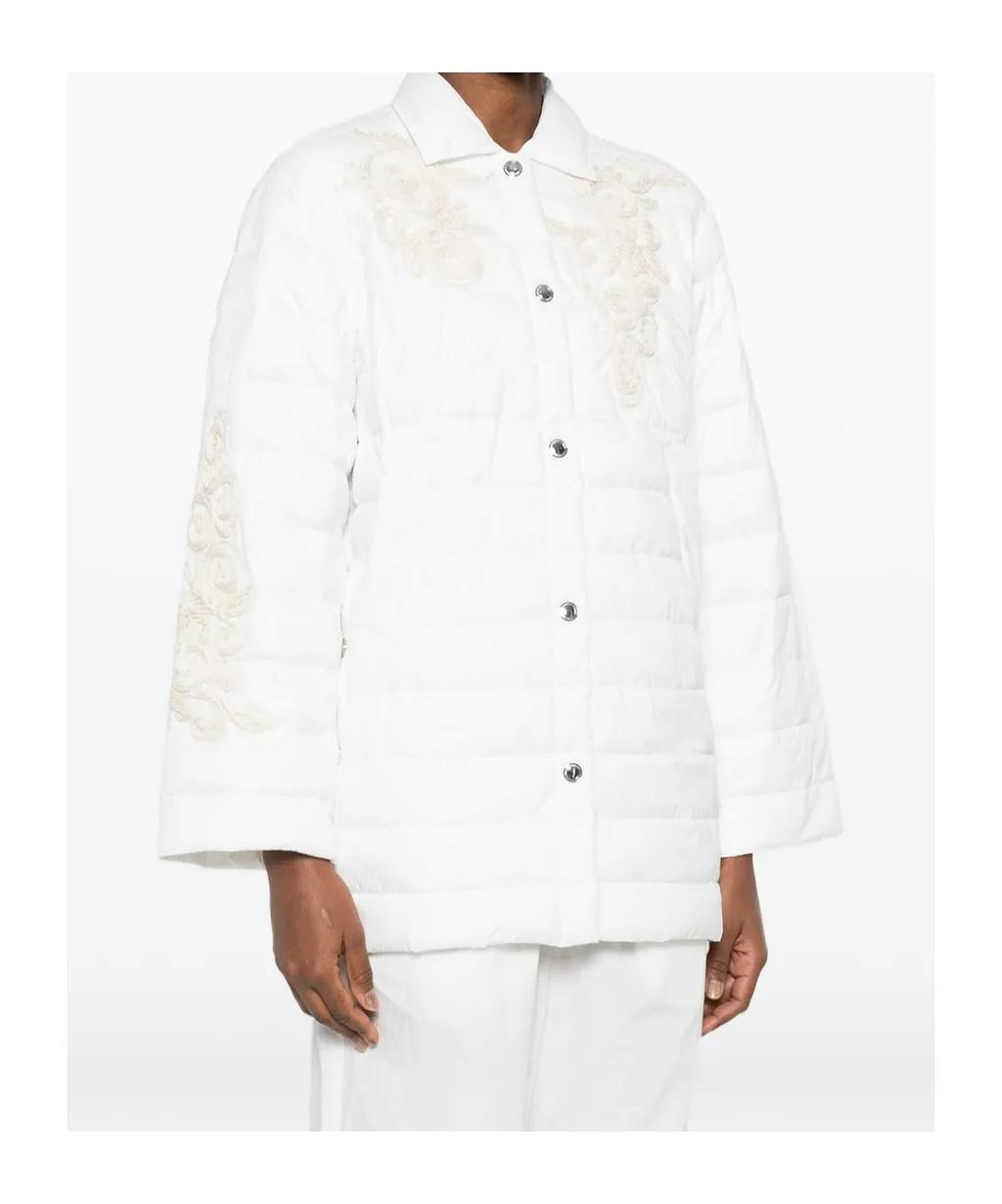 Embroidered Quilted Coat