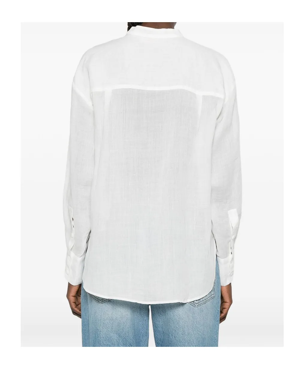 Ermanno Firenze Pleated Embroidered Shirt