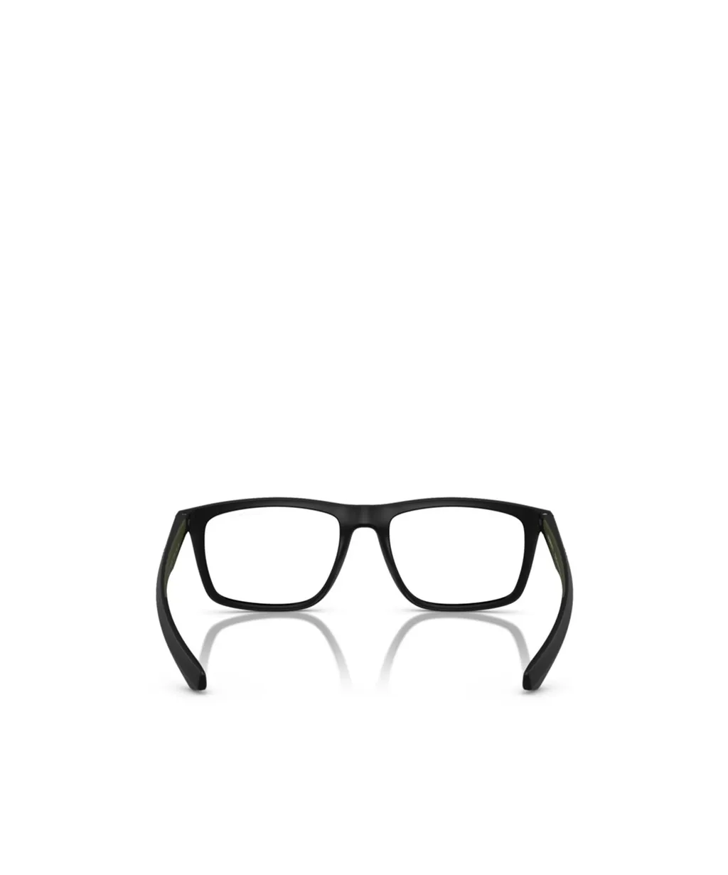 Emporio Armani Square-Frame Clip-On Glasses