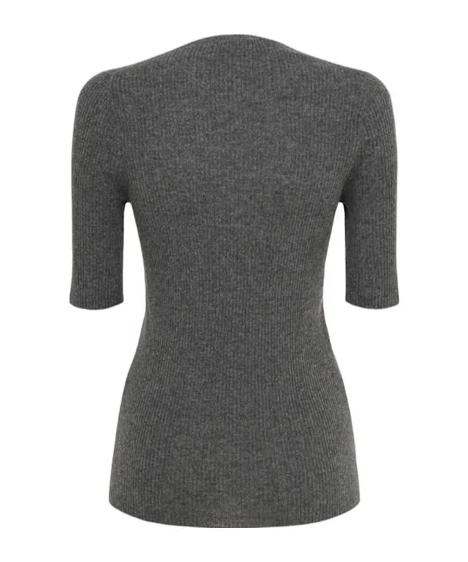 Ribbed S/S Sweater