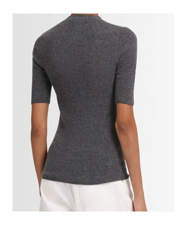 Ribbed S/S Sweater