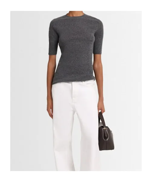Ribbed S/S Sweater