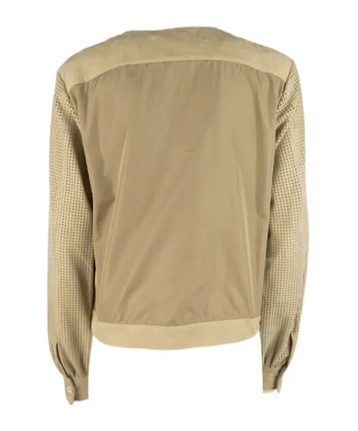 Perforated-Sleeves Jacket
