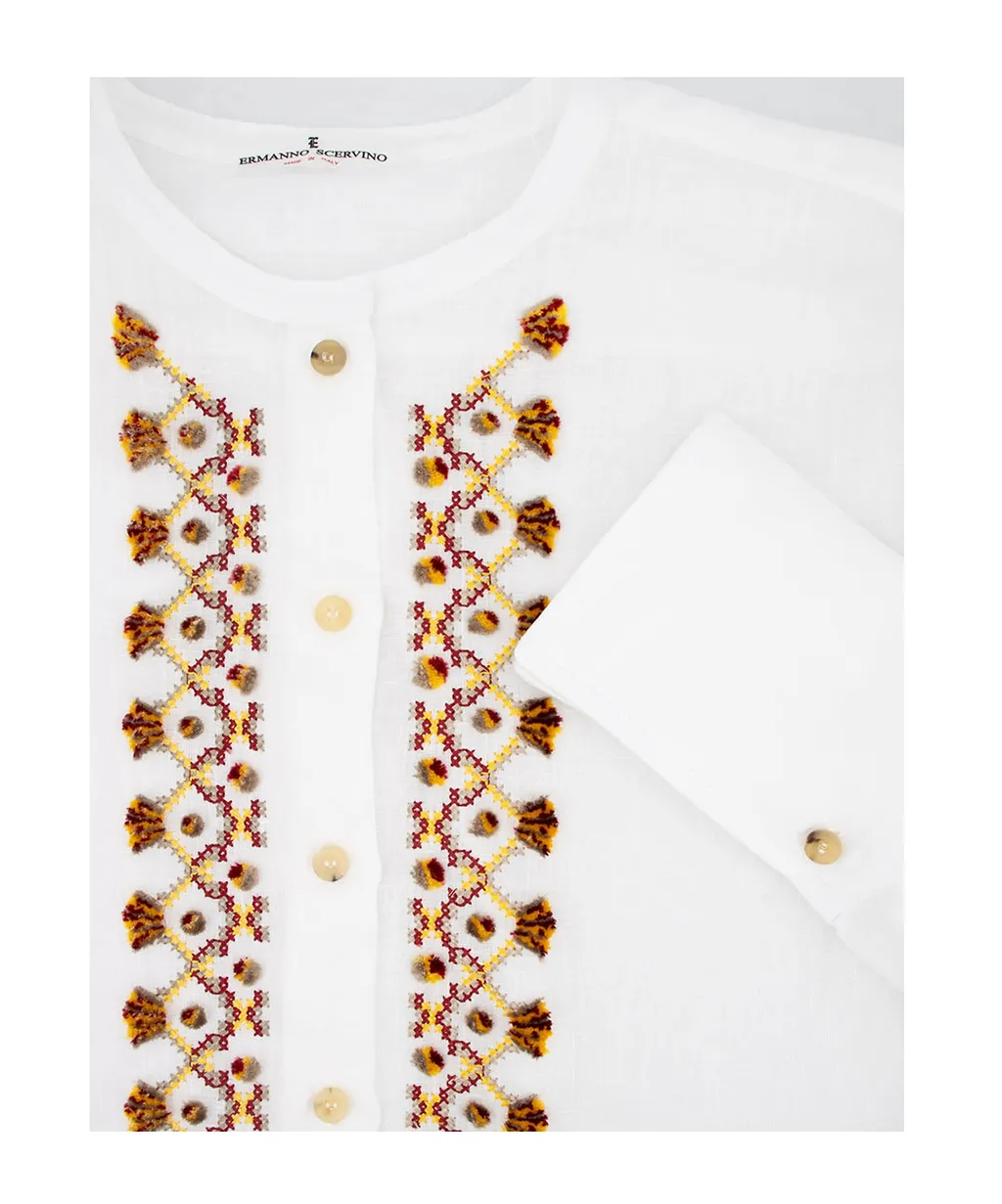Ermanno Scervino Embroidered Button-Up Top