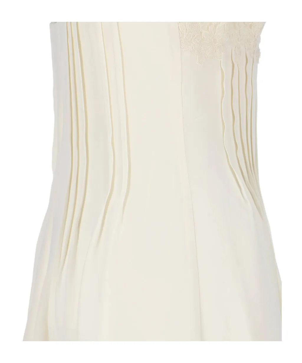 Ermanno Scervino Lace Trim Slip Dress