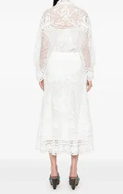Eyelets Embroidered Skirt