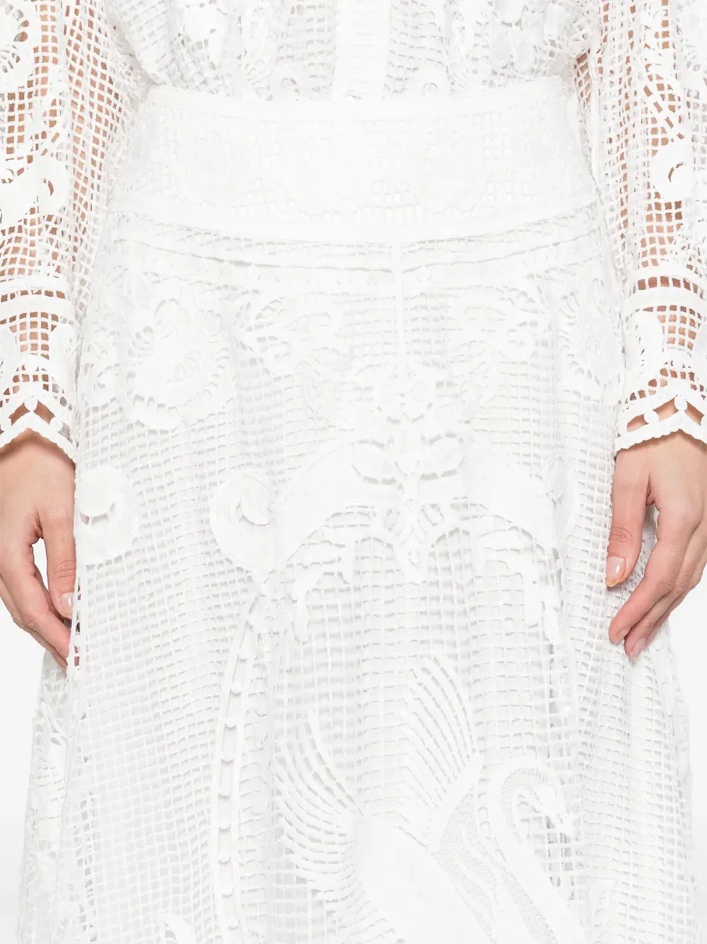 Eyelets Embroidered Skirt