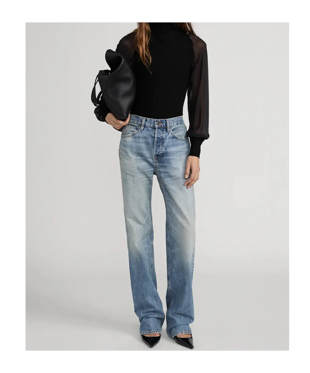 Frame The Sheer Sleeve Top