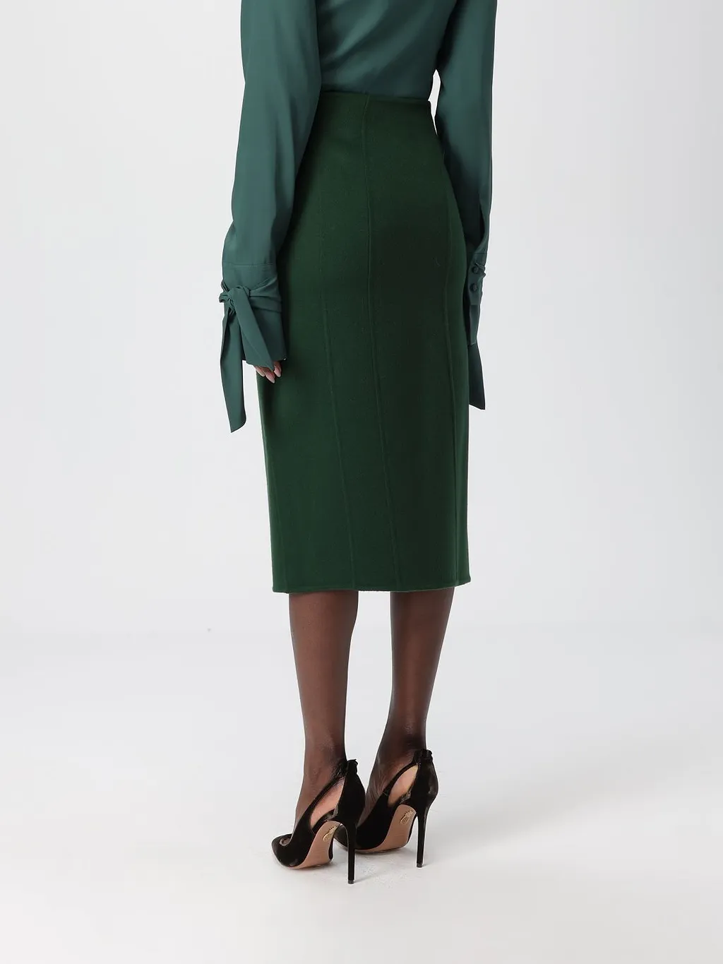 Front Slit Midi Skirt