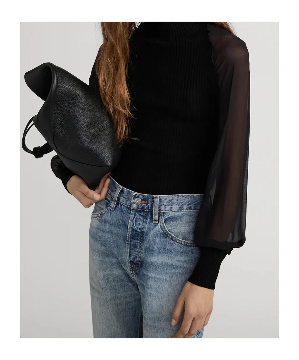 Frame The Sheer Sleeve Top
