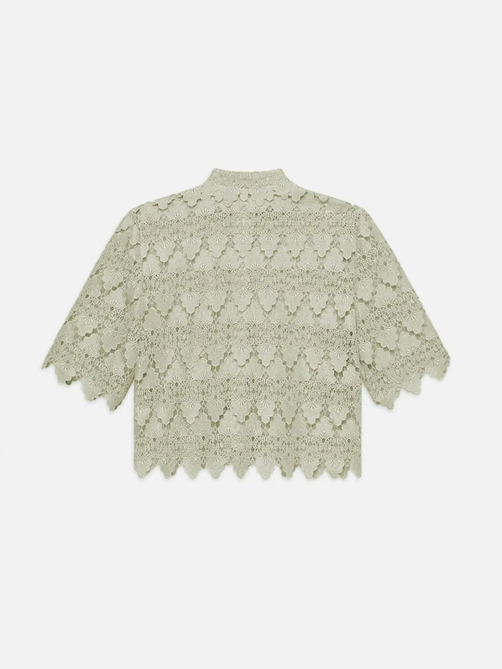 Scalloped-Hem Shirt