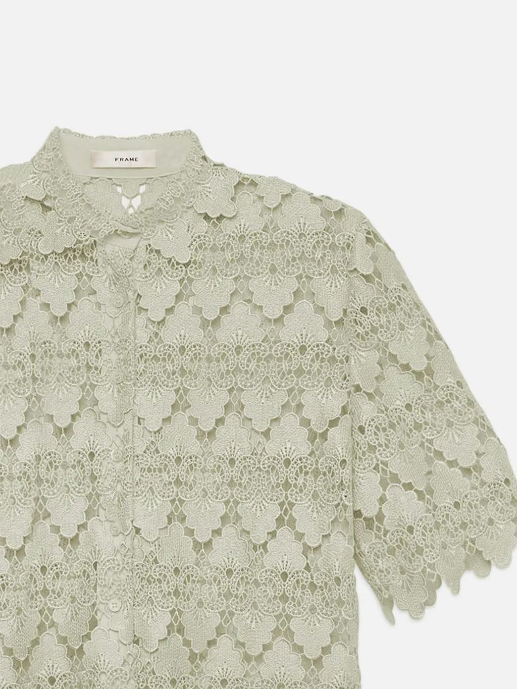 Scalloped-Hem Shirt