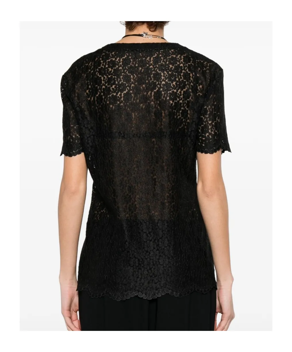Short-Sleeved Lace T-Shirt