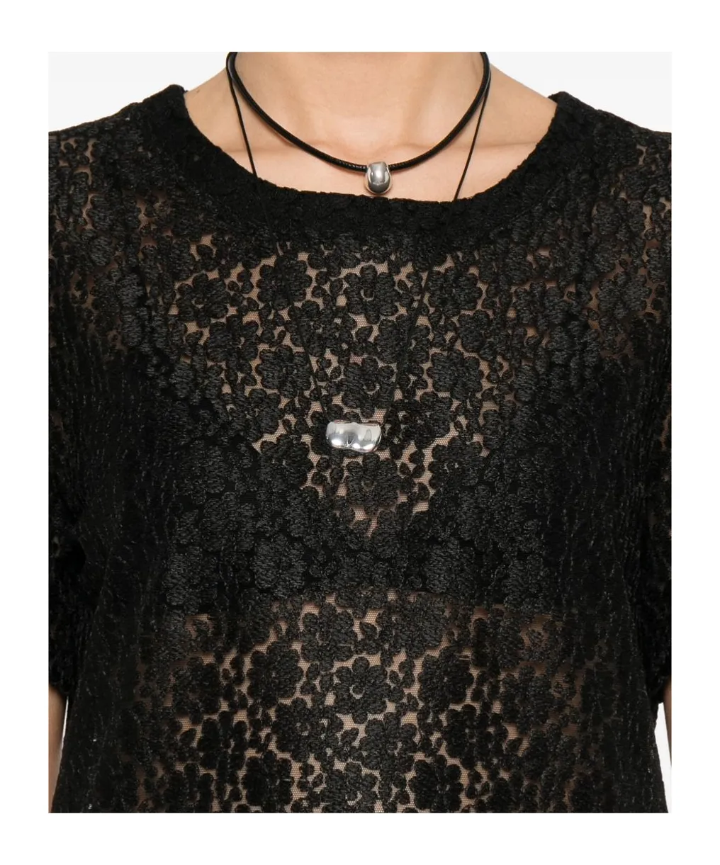 Short-Sleeved Lace T-Shirt