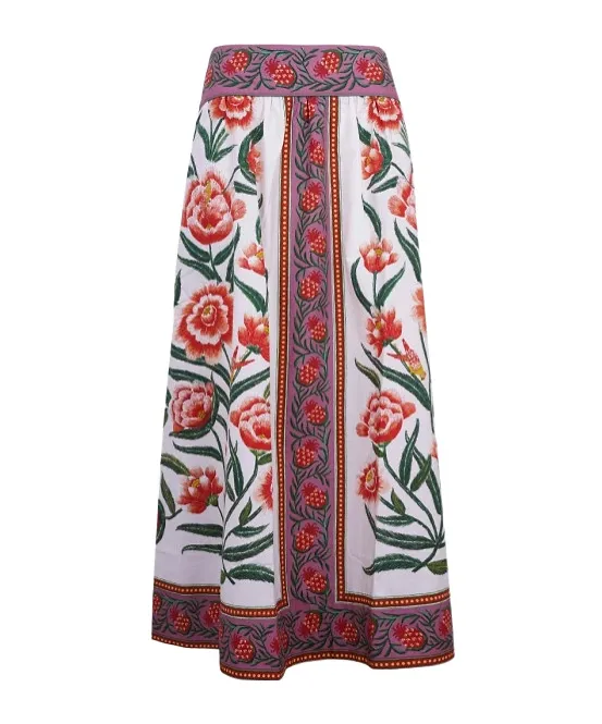 Farm Rio Floral Pattern Skirt