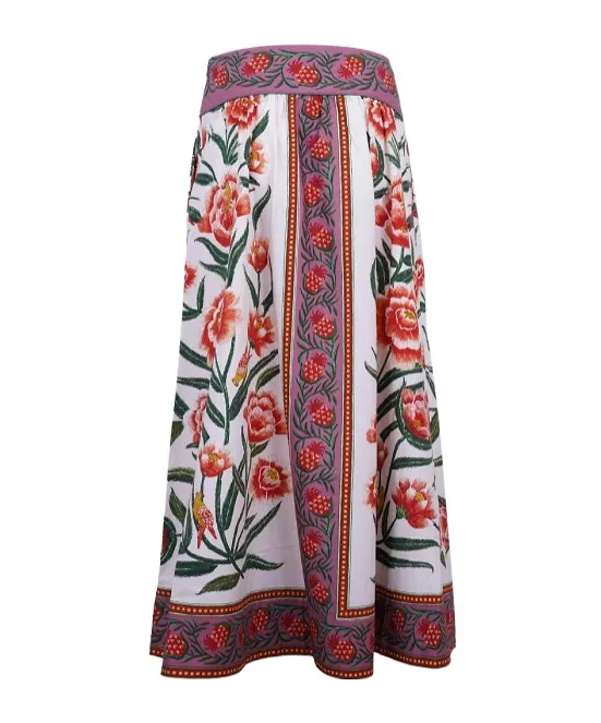 Farm Rio Floral Pattern Skirt