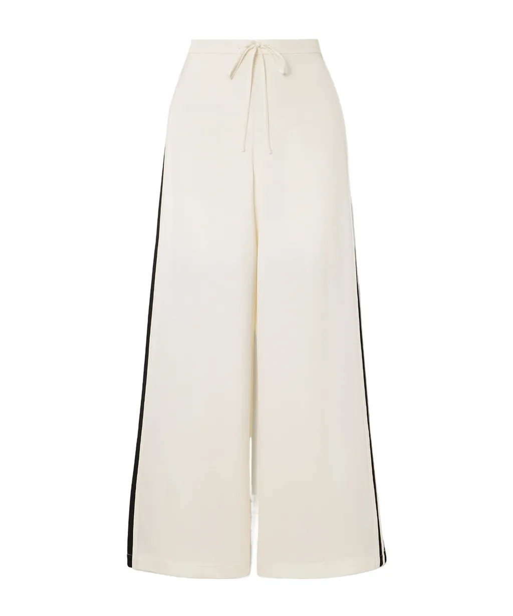 Striped Wide-Leg Casual Pants
