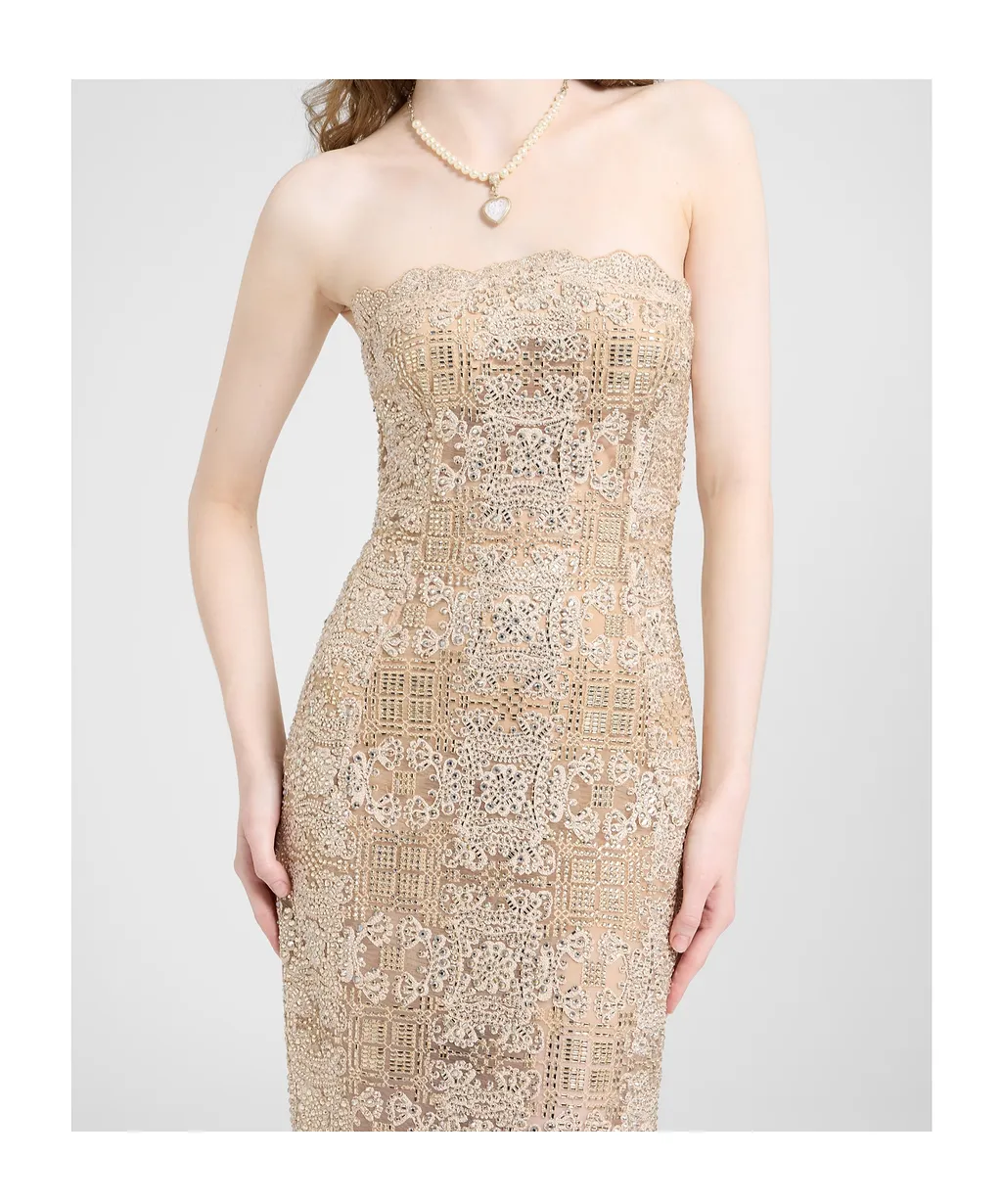 Strapless Midi Dress