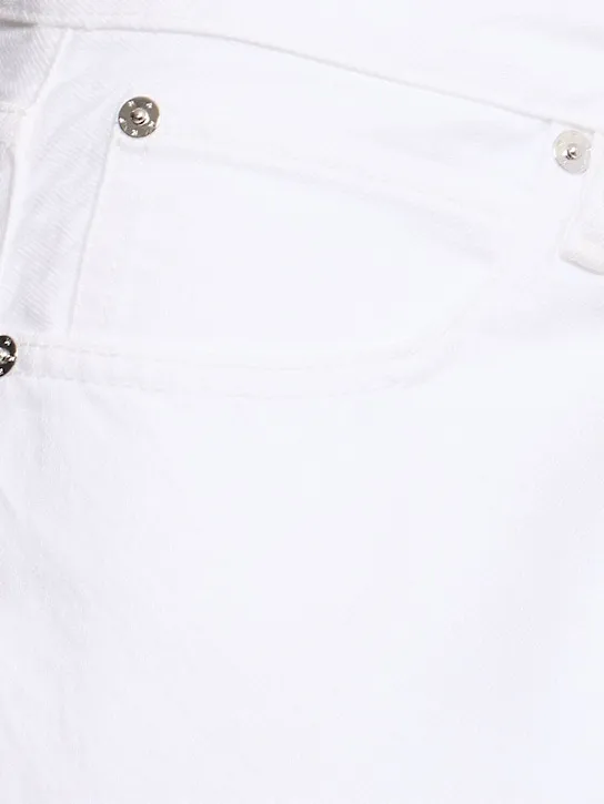 The Loose Cotton Mid Rise Wide Jeans -