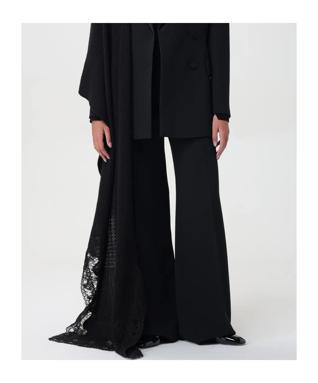 Wide-Leg Tailored Trousers