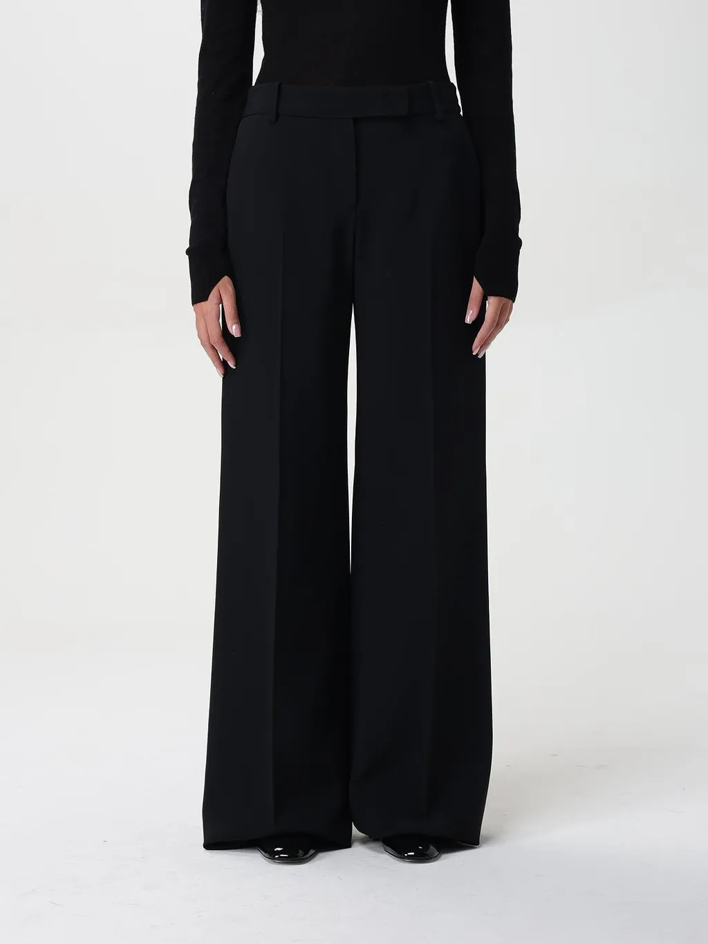 Wide-Leg Tailored Trousers