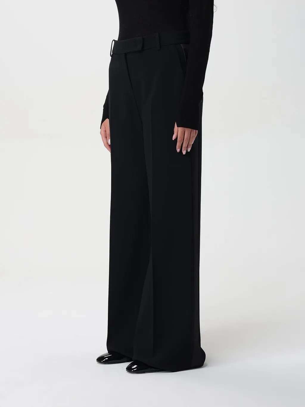 Wide-Leg Tailored Trousers