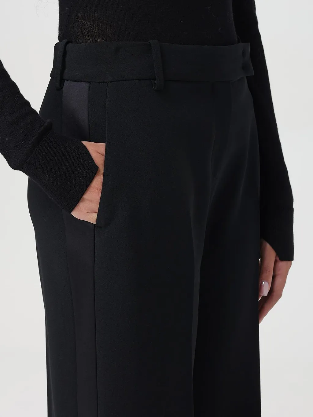 Wide-Leg Tailored Trousers