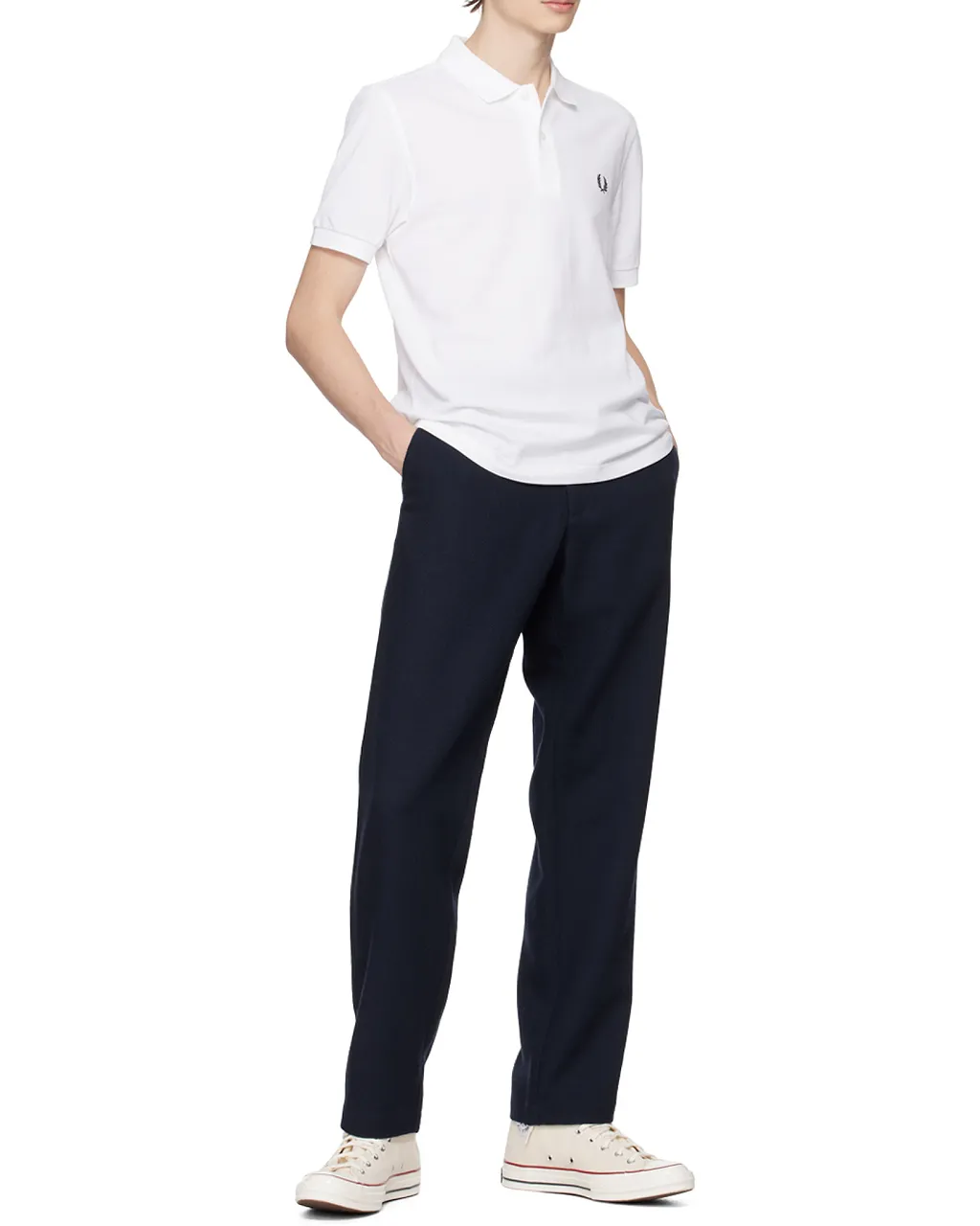 Fred Perry Laurel Wreath-Embroidered Short-Sleeved Polo Shirt