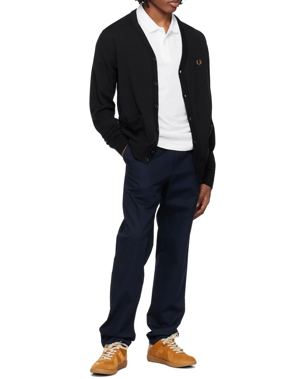 Fred Perry Laurel Wreath-Embroidered Short-Sleeved Polo Shirt