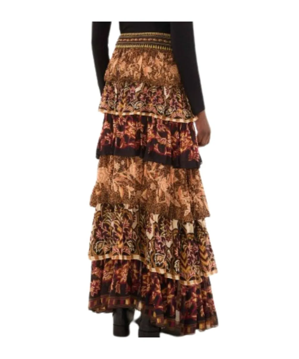 Ruffled Long Skirt